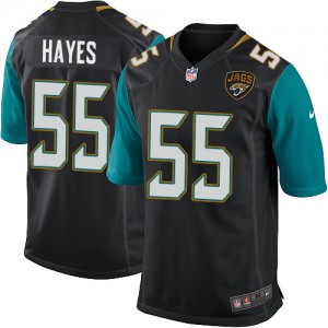 Jaguars de Jacksonville jeunesse Nike # 55 Geno Hayes Élite noire remplaçant NFL Maillot Magasin