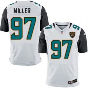 Hommes Nike Jacksonville Jaguars # 97 Roy Miller Élite blanc NFL Maillot Magasin