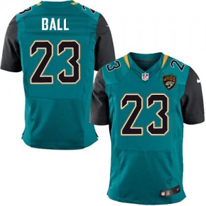 Hommes Nike Jacksonville Jaguars # 23 Alan Ball élite Teal vert équipe NFL Maillot Magasin de couleur Hommes Nike Jacksonville Jaguars # 23 Alan Ball élite Teal vert équipe NFL Maillot Magasin de couleur