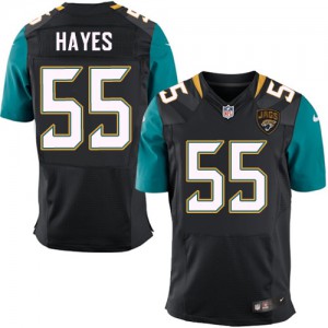 Hommes Nike Jacksonville Jaguars # 55 Geno Hayes Élite noire remplaçant NFL Maillot Magasin