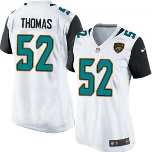 Femmes Nike Jacksonville Jaguars # 52 J.T. Thomas Élite blanc NFL Maillot Magasin