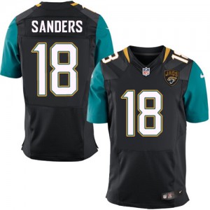 Hommes Nike Jacksonville Jaguars # 18 Sanders As Élite noire remplaçant NFL Maillot Magasin Hommes Nike Jacksonville Jaguars # 18 Sanders As Élite noire remplaçant NFL Maillot Magasin
