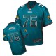 Men Nike Jacksonville Jaguars &76 Luke Joeckel Elite Teal Green Drift Fashion NFL Jersey