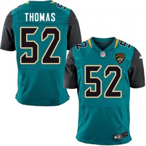 Hommes Nike Jacksonville Jaguars # 52 J.T. Thomas élite Teal vert équipe NFL Maillot Magasin de couleur