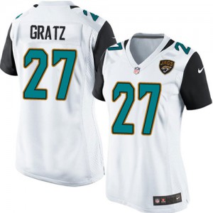 Femmes Nike Jacksonville Jaguars # 27 Dwayne Gratz Élite blanc NFL Maillot Magasin