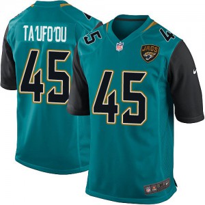 Jeunesse Nike Jacksonville Jaguars # 45 Will Ta'ufo' UO Élite Teal verte équipe couleur NFL Maillot Magasin