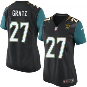 Femmes Nike Jacksonville Jaguars # 27 Dwayne Gratz Élite noir alternent NFL Maillot Magasin