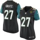 Women Nike Jacksonville Jaguars &27 Dwayne Gratz Elite Black Alternate NFL Jersey