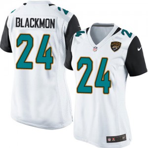 Femmes Nike Jacksonville Jaguars # 24 sera Blackmon élite blanc NFL Maillot Magasin