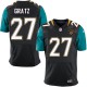 Men Nike Jacksonville Jaguars &27 Dwayne Gratz Elite Black Alternate NFL Jersey