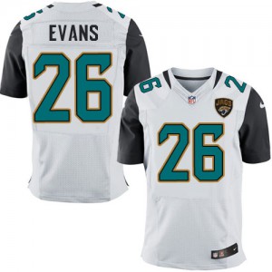 Hommes Nike Jacksonville Jaguars # 26 Josh Evans Élite blanc NFL Maillot Magasin