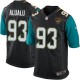 Youth Nike Jacksonville Jaguars &93 Tyson Alualu Elite Black Alternate NFL Jersey