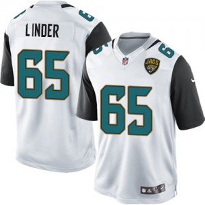 Jaguars de Jacksonville jeunesse Nike # 65 Brandon Linder Élite blanc NFL Maillot Magasin
