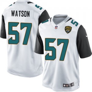 Jaguars de Jacksonville jeunesse Nike # 57 Dekoda Watson Élite blanc NFL Maillot Magasin