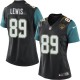 Women Nike Jacksonville Jaguars &89 Marcedes Lewis Elite Black Alternate NFL Jersey