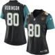 Women Nike Jacksonville Jaguars &80 Allen Robinson Elite Black Alternate NFL Jersey