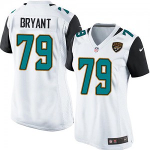 Femmes Nike Jacksonville Jaguars # 79 Élite rouge Bryant blanc NFL Maillot Magasin