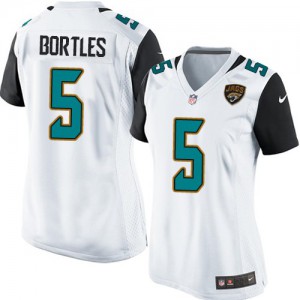 Femmes Nike Jacksonville Jaguars # 5 Blake Bortles Élite blanc NFL Maillot Magasin