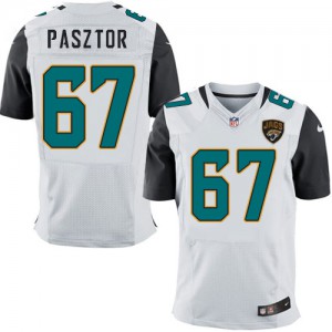 Hommes Nike Jacksonville Jaguars # 67 Austin Pasztor Élite blanc NFL Maillot Magasin