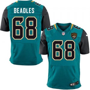 Hommes Nike Jacksonville Jaguars # 68 Zane Beadles élite Teal vert équipe NFL Maillot Magasin de couleur Hommes Nike Jacksonville Jaguars # 68 Zane Beadles élite Teal vert équipe NFL Maillot Magasin de couleur