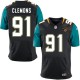 Men Nike Jacksonville Jaguars &91 Chris Clemons Elite Black Alternate NFL Jersey