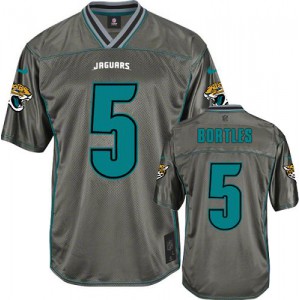 Hommes Nike Jacksonville Jaguars # 5 Blake Bortles Élite gris Vapor NFL Maillot Magasin