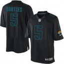 Men Nike Jacksonville Jaguars &5 Blake Bortles Elite Black Impact NFL Jersey