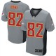 Men Nike Kansas City Chiefs &82 Dwayne Bowe Elite Grey Shadow NFL Jersey
