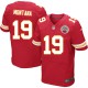 Men Nike Kansas City Chiefs &19 Joe Montana Elite Red Team Color NFL Jersey