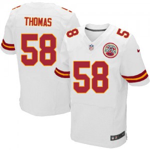 Hommes Nike Chiefs de Kansas City # 58 Derrick Thomas Élite blanc NFL Maillot Magasin