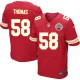 Men Nike Kansas City Chiefs &58 Derrick Thomas Elite Red Team Color NFL Jersey