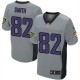 Men Nike Baltimore Ravens &82 Torrey Smith Elite Grey Shadow NFL Jersey