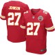 Men Nike Kansas City Chiefs &27 Larry Johnson Elite Red Team Color NFL Jersey