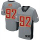 Men Nike Kansas City Chiefs &92 Dontari Poe Elite Grey Shadow NFL Jersey