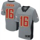Men Nike Kansas City Chiefs &16 Len Dawson Elite Grey Shadow NFL Jersey