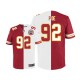Men Nike Kansas City Chiefs &92 Dontari Poe Elite Team/Road Two Tone NFL Jersey