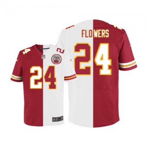 Hommes Nike Chiefs de Kansas City # 24 Brandon Flowers équipe/route élite deux tonnes NFL Maillot Magasin