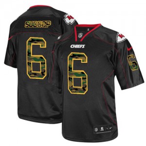 Hommes Nike Chiefs de Kansas City # 6 Ryan Succop Élite noire Camo Fashion NFL Maillot Magasin Hommes Nike Chiefs de Kansas City # 6 Ryan Succop Élite noire Camo Fashion NFL Maillot Magasin