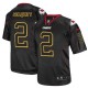 Men Nike Kansas City Chiefs &2 Dustin Colquitt Elite Lights Out Black NFL Jersey