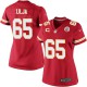 Women Nike Kansas City Chiefs &65 Ryan Lilja Elite Red Team Color C Patch NFL Jersey