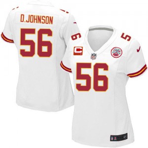Femmes Nike Chiefs de Kansas City # 56 Derrick Johnson élite blanc C Patch NFL Maillot Magasin Femmes Nike Chiefs de Kansas City # 56 Derrick Johnson élite blanc C Patch NFL Maillot Magasin