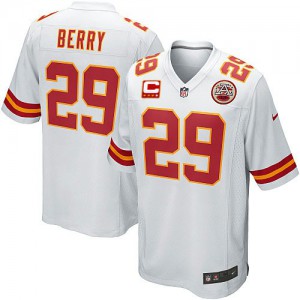 Jeunesse Nike Chiefs de Kansas City # 29 Eric Berry Élite blanc C Patch NFL Maillot Magasin