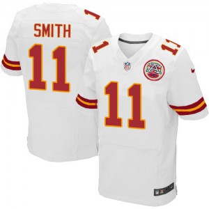 Hommes Nike Chiefs de Kansas City # 11 Alex Smith Élite blanc NFL Maillot Magasin