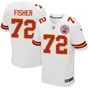 Hommes Nike Chiefs de Kansas City # 72 Eric Fisher Élite blanc NFL Maillot Magasin