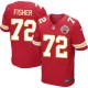 Men Nike Kansas City Chiefs &72 Eric Fisher Elite Red Team Color NFL Jersey