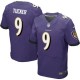 Men Nike Baltimore Ravens &9 Justin Tucker Elite Purple Team Color NFL Jersey