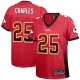 Women Nike Kansas City Chiefs &25 Jamaal Charles Elite Red Drift Fashion NFL Jersey