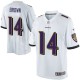 Youth Nike Baltimore Ravens &14 Marlon Brown Elite White NFL Jersey