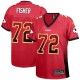 Women Nike Kansas City Chiefs &72 Eric Fisher Elite Red Drift Fashion NFL Jersey