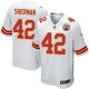 Youth Nike Kansas City Chiefs &42 Anthony Sherman Elite White NFL Jersey